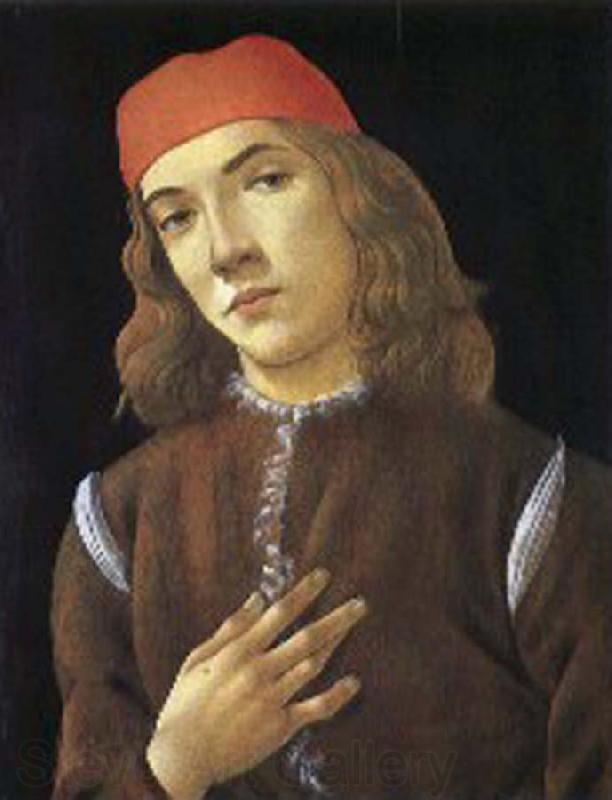 Sandro Botticelli Portrait of youth France oil painting art